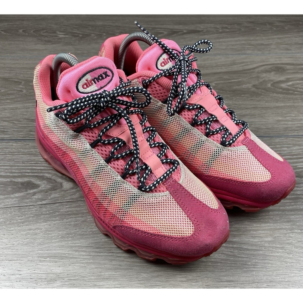Nike Air Max 95 Pink Mesh Womens 8.5 Running‎ Shoes 553554-600